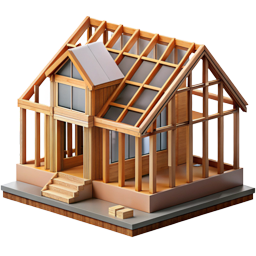 vecteezy dramatic classic timber frame house construction process 57878467 edited